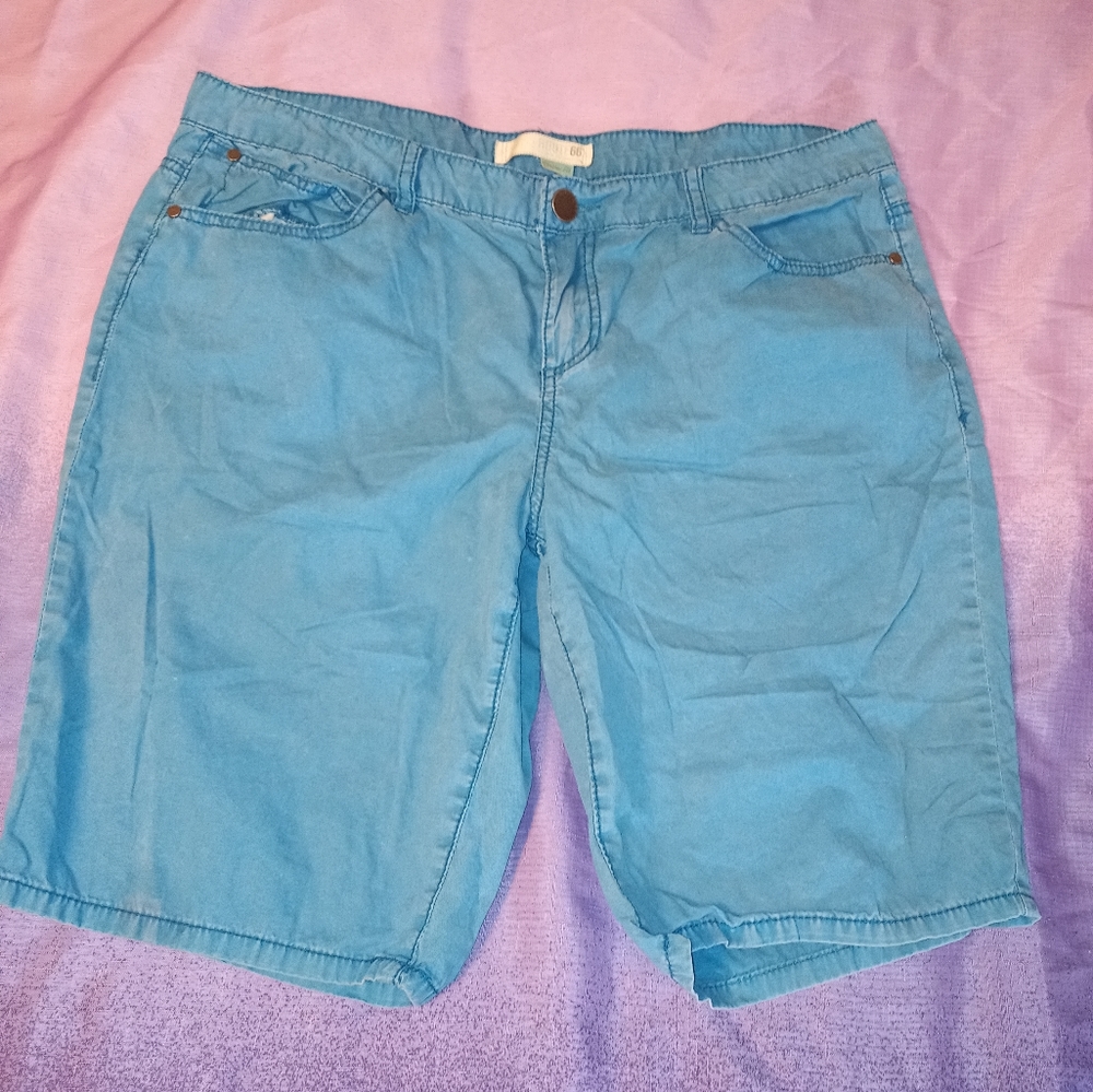Womens blue biker shorts